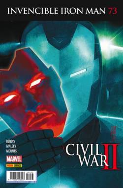 Portada Invencible Iron Man Vol 2 # 073 Civil War Ii