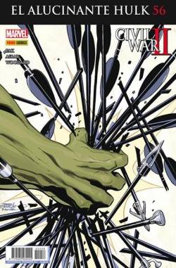 Portada Increíble Hulk Volumen Ii # 056 Alucinante Hulk Civil War Ii