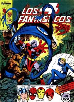 Portada Los 4 Fantasticos Vol I # 025