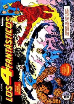 Portada Los 4 Fantasticos Vol I # 034