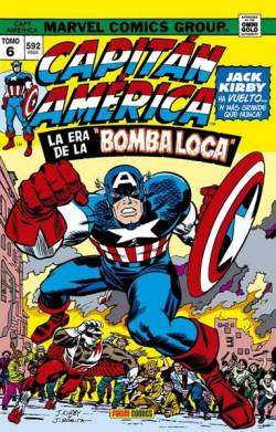 Portada Capitán America Omnigold # 06 Capitán America La Era De La Bomba Loca, Y El Halcón