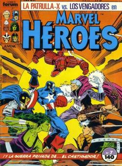 Portada Marvel Heroes # 07 Patrulla-X Vs Los Vengadores