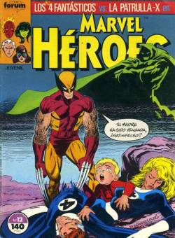 Portada Marvel Heroes # 12 Los 4 Fantasticos Vs Patrulla-X