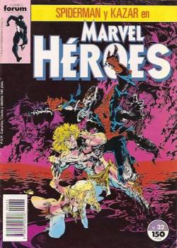 Portada Marvel Heroes # 32 Spiderman Ka-Zar