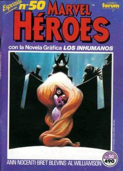 Portada Marvel Heroes # 50 Inhumanos