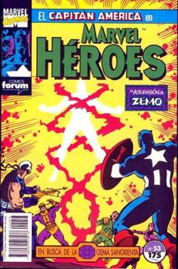 Portada Marvel Heroes # 53 Capitan America En Busca De La Gema Sangrienta