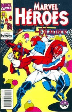 Portada Marvel Heroes # 61 Excalibur