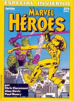 Portada Marvel Heroes Esp # 10 Invierno 1990 Nuevos Mutantes