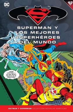 Portada Coleccionable Batman Y Superman # 43 Superman Y Los Mejores Superhéroes Del Mundo