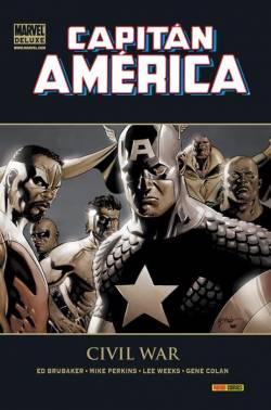 Portada Marvel Deluxe: Capitan America Nº04: Civil War