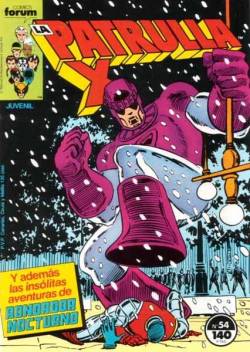 Portada Patrulla-X Vol I # 054