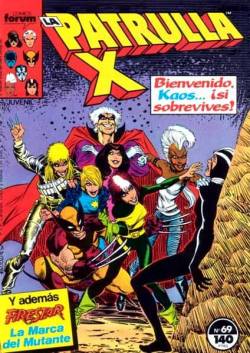 Portada Patrulla-X Vol I # 069