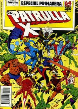 Portada Patrulla-X Vol I Esp # 07 Primavera 1989 Badoon