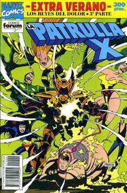 Portada Patrulla-X Vol I Esp # 15 Verano 1992 Los Reyes Del Dolor # 3