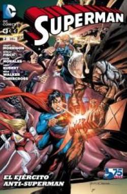 Portada Superman Reedicion Trimestral Nº02 (5-8 Usa) El Ejercito Anti-Superman