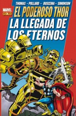 Portada Marvel Gold: Poderoso Thor La Llegada De Los Eternos
