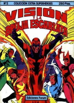 Portada Extra Superheroes # 02 Vision Y La Bruja Escarlata