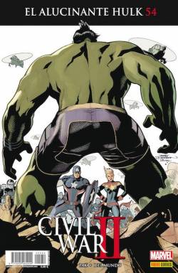 Portada Alucinante Hulk Nº54 (Civil War Ii)