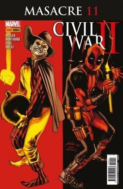 Portada Masacre (Deadpool) Nº11 (Civil War Ii)