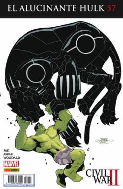 Portada Alucinante Hulk Nº57 (Civil War Ii)