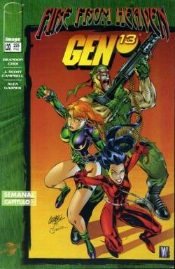 Portada Fire From Heaven # 06 Gen 13