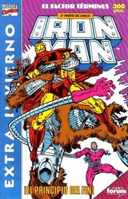 Portada Iron Man Invierno 1991 Factor Terminus # 02