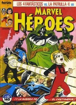 Portada Marvel Heroes # 13 Los 4 Fantasticos Vs Patrulla-X