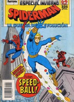 Portada Spiderman Vol I Invierno 1988 Guerra De La Evolucion