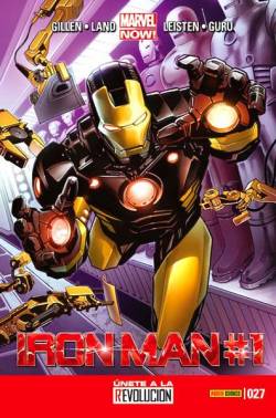 Portada Invencible Iron Man Vol 2 # 027 Marvel Now