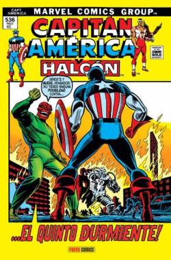 Portada Capitán America Omnigold # 03 ¡El Quinto Durmiente! Capitán America Y El Halcón